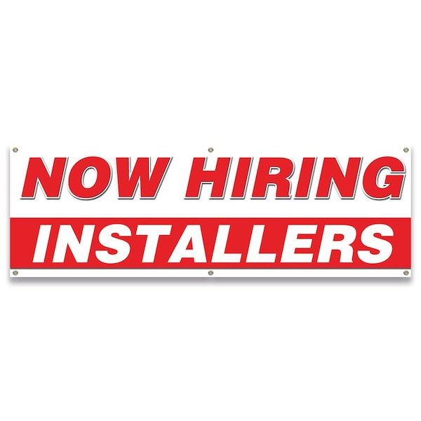 Signmission Now Hiring Installers Banner Apply Inside Accepting Application Single Sided B-72-30261 - main